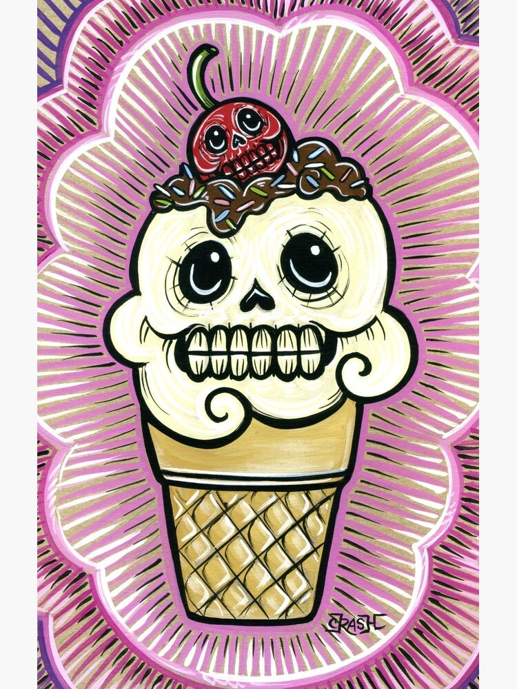Thumbnail 4 of 4, Samsung Galaxy Phone Case, Ice Cream in Pink designed and sold by crashartaustin.