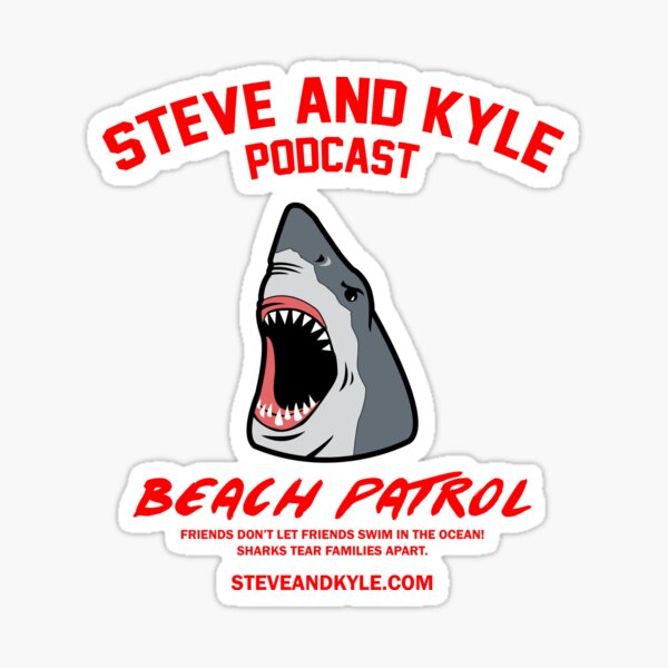 steve and kyle shark awareness Sticker