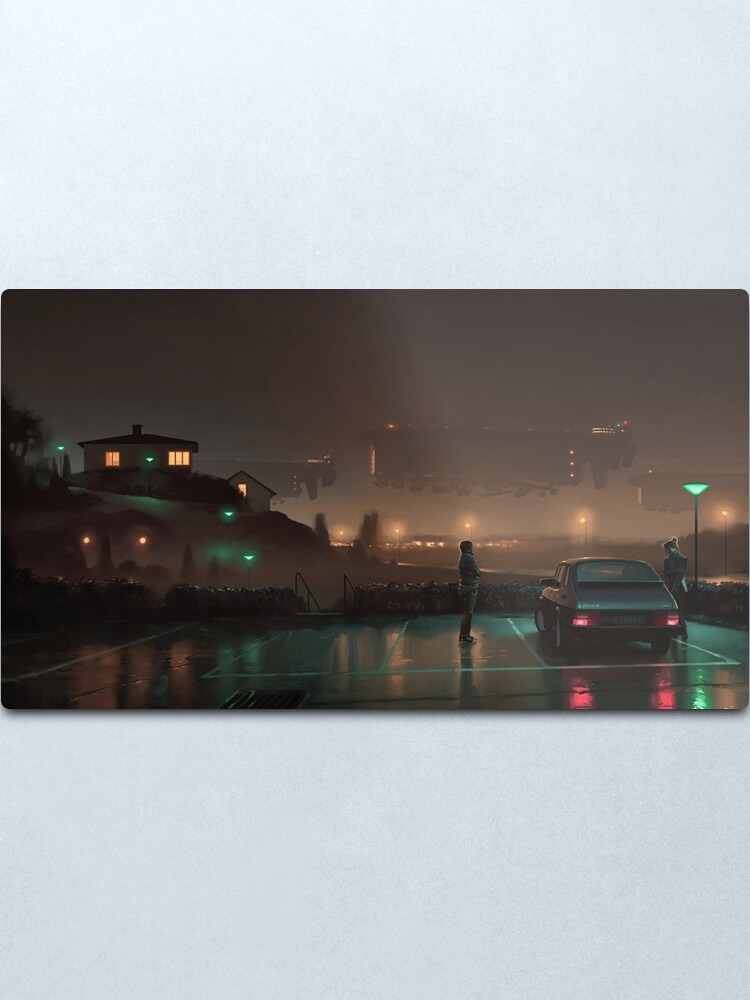 Alternate view of Gaussfraktarna Metal Print