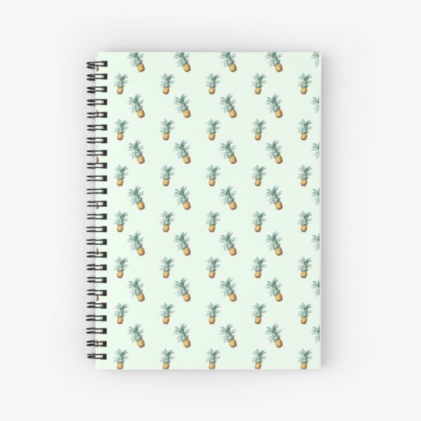 Tropical Pineapple Pattern Spiral Notebook