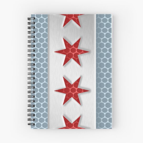 Item preview, Chicago Flag Brushed Metal Look designed and sold by frittata.