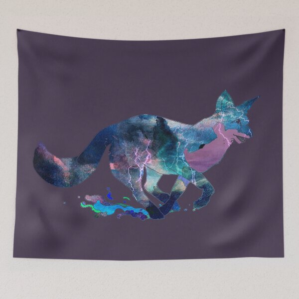 Item preview, Stained Glass Storm Fox designed and sold by FishWithATopHat.