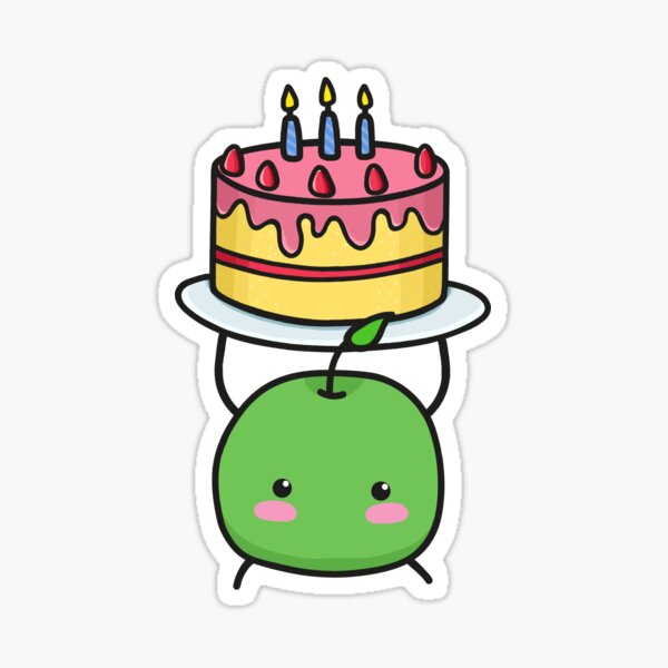 Aperçu de l'œuvre Junimo avec un gâteau d'anniversaire créée et vendue par daruchan.
