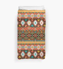 Aztec geometric seamless colorful pattern Duvet Cover