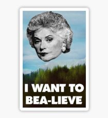 I Want to Bea-lieve Sticker