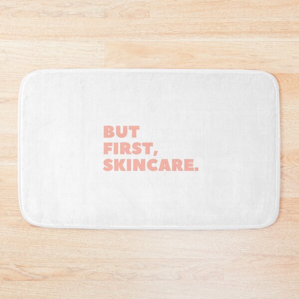 Item preview, But First, Skincare Pastel Pink Minimalistic Typography Word Art designed and sold by angelmalfoy.