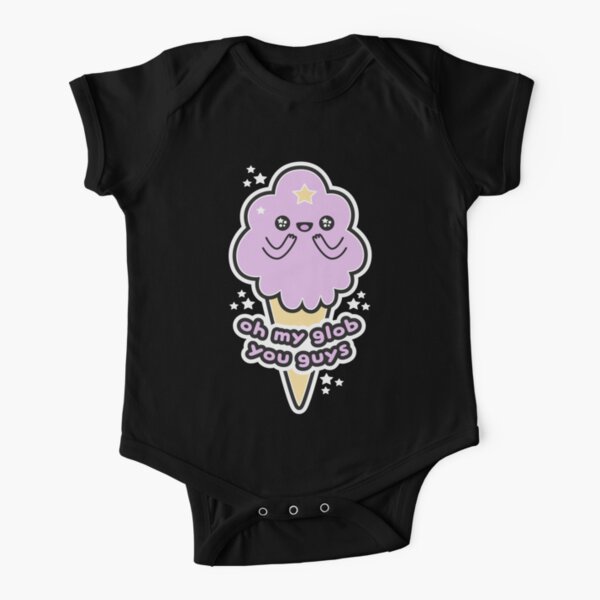 Lumpy Space Princess Ice Cream Cone Short Sleeve Baby One-Piece