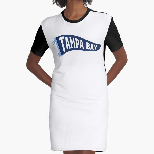 Tampa Bay Buccaneers Womens V-Neck T-shirt Dress Skirt Short Sleeve Sundress