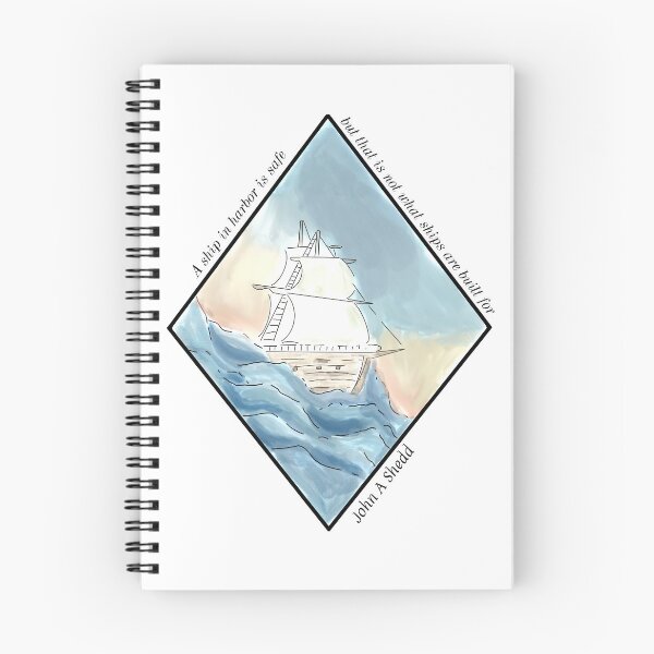 Item preview, A ship in harbor  designed and sold by NeonCrabStudio.
