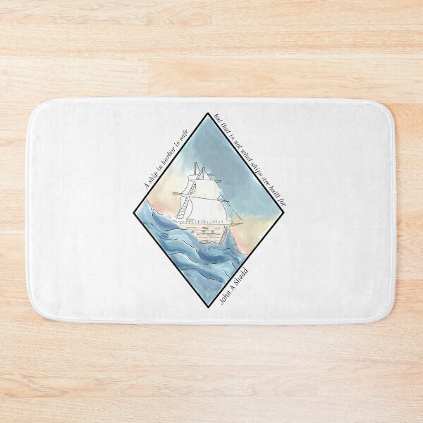 Item preview, A ship in harbor  designed and sold by NeonCrabStudio.