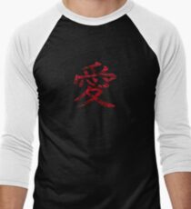 Love Kanji - Rose Men's Baseball ¾ T-Shirt