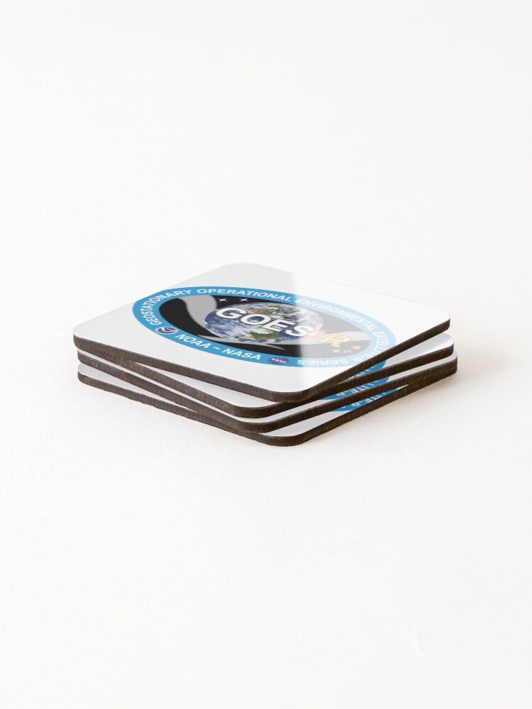 Thumbnail 4 of 5, Coasters (Set of 4), GOES-R Logo designed and sold by Spacestuffplus.