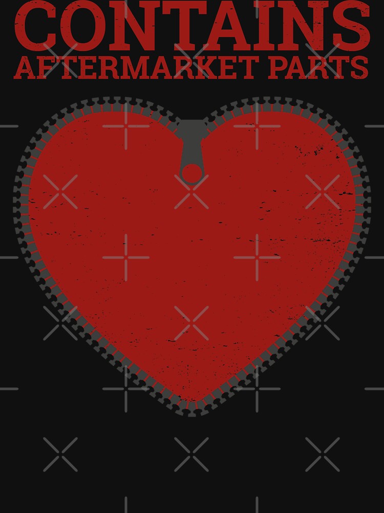 Zipper Club Member Contains Aftermarket Parts Open Heart design by vintageday