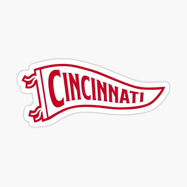 Cincinnati Baseball Skyline Cityscape Baseball Sticker for Sale by  NealseMajo