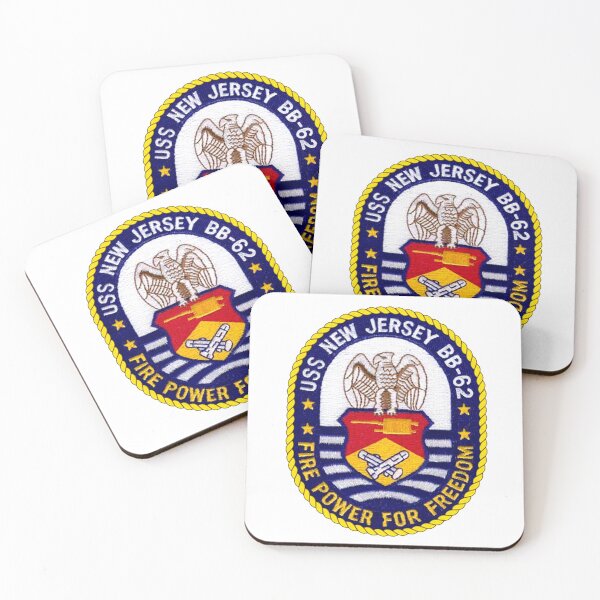 Item preview, USS New Jersey BB-62 Crest designed and sold by Nikki SpaceStuffPlus.
