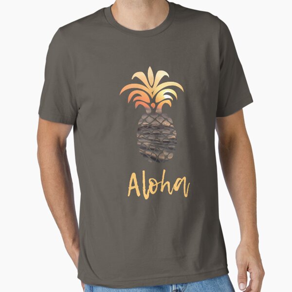 Pineapple Aloha Sunset Essential T-Shirt