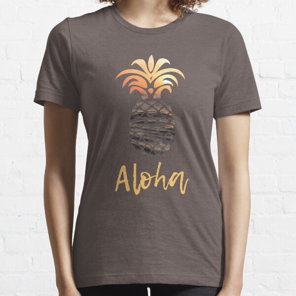 Pineapple Aloha Sunset Essential T-Shirt