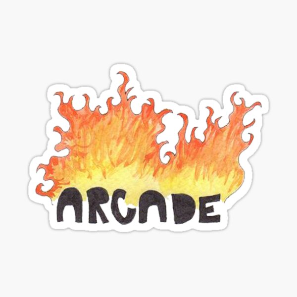 Vista previa del artículo con la obra «dibujo de fuego arcade», diseñado y vendido por ematzzz.