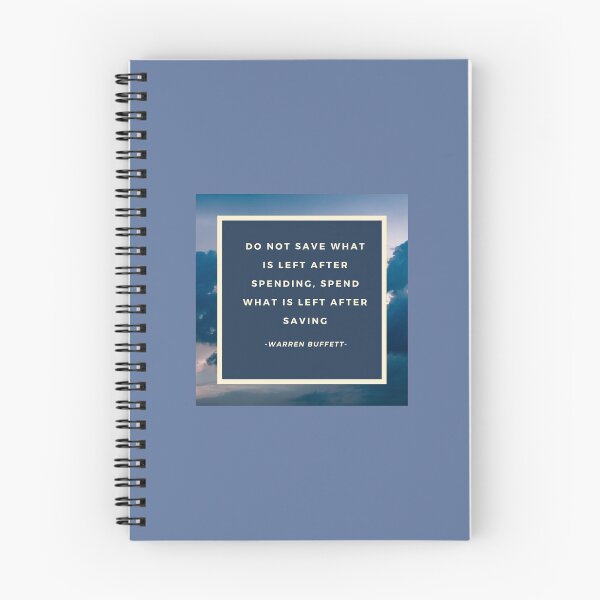Item preview, Spend What Is Left After Saving - Warren Buffett Quote designed and sold by InvestorQuotes.