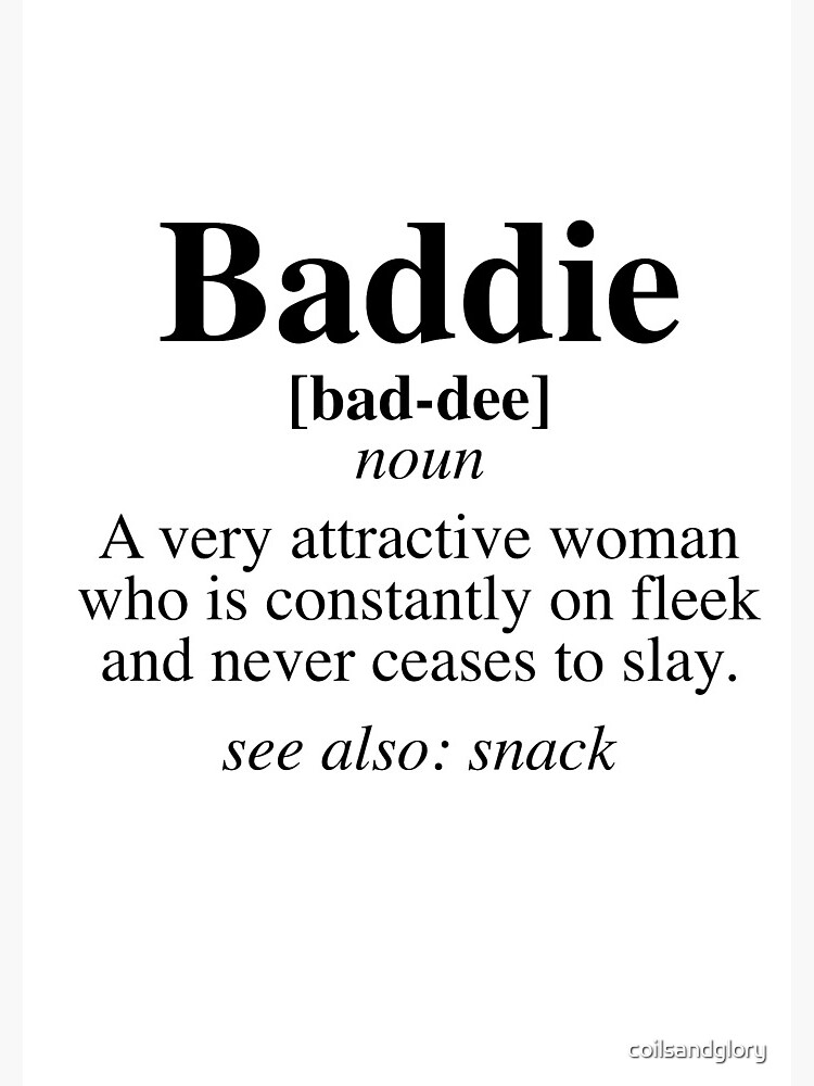 Baddie Definition Notebook