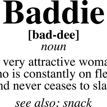 Baddie Definition Notebook