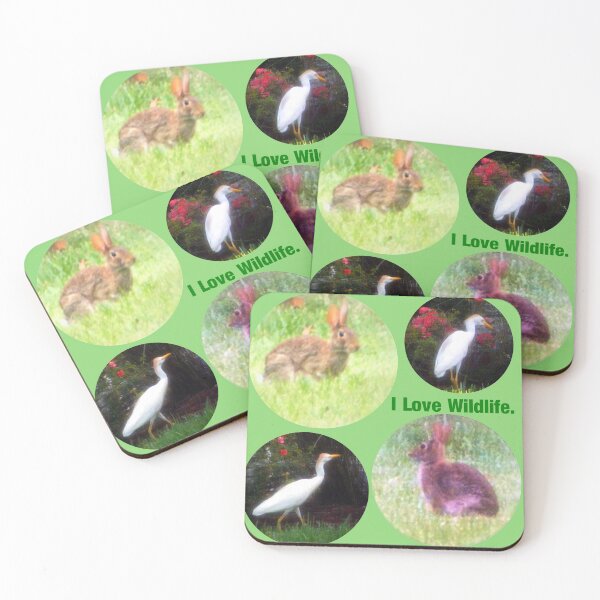 Item preview, I Love Wildlife (Rabbits+Cranes) designed and sold by kristalcurt.