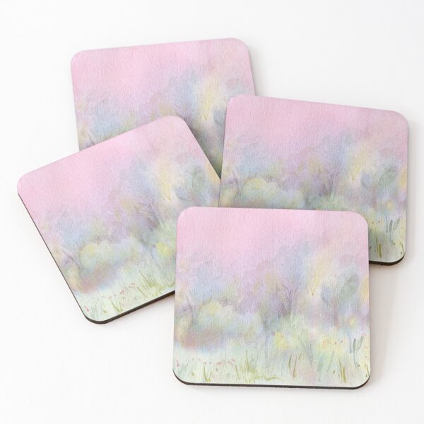 Item preview, Sunrise Foggy Morning  Watercolour Landscape Painting  designed and sold by Heatherian.