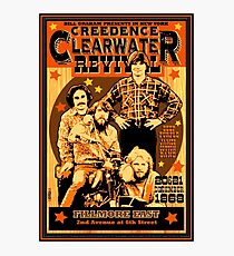Vintage Retro CCR Concert Poster Photographic Print