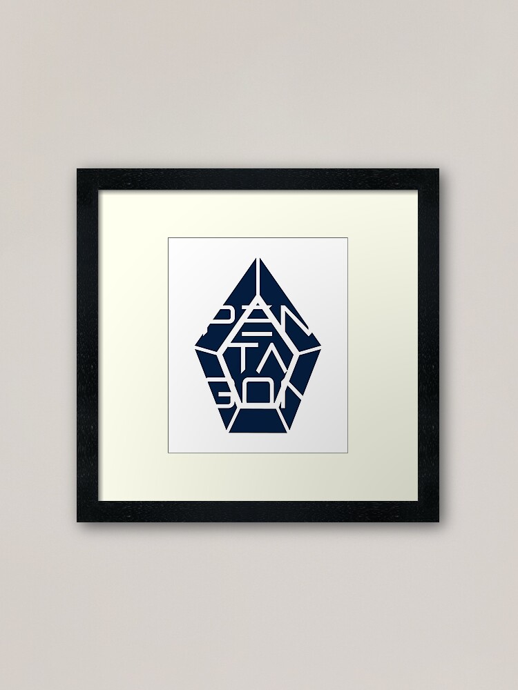 Kpop Boy Group Pentagon Official Logo Framed Art Print By Lysavn