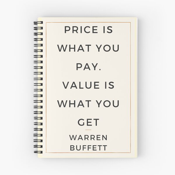 Item preview, Price Is What You Pay. Value Is What You Get - Warren Buffett designed and sold by InvestorQuotes.