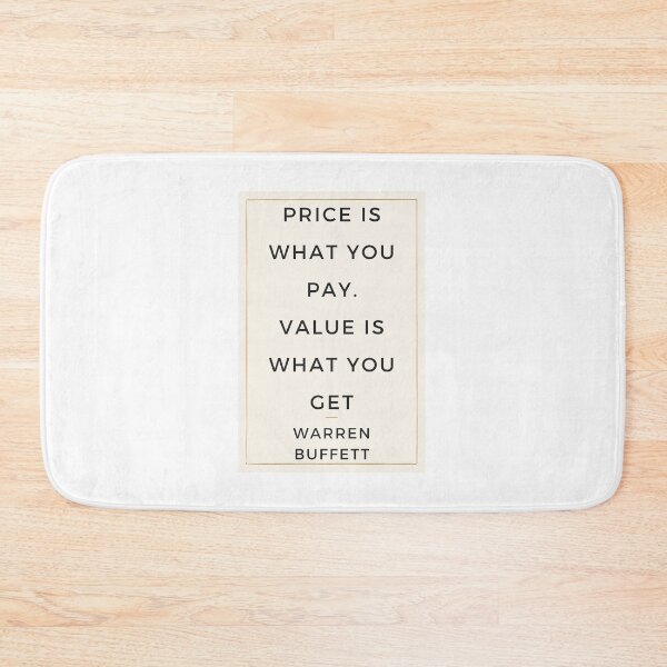 Item preview, Price Is What You Pay. Value Is What You Get - Warren Buffett designed and sold by InvestorQuotes.