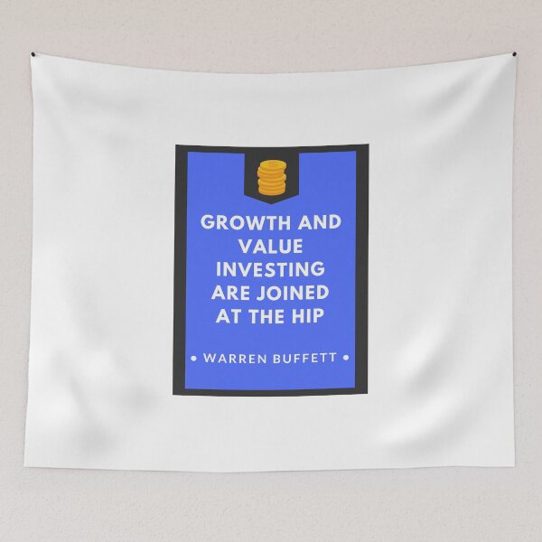Item preview, Growth and Value Investing Are Joined At The Hip - Warren Buffett designed and sold by InvestorQuotes.