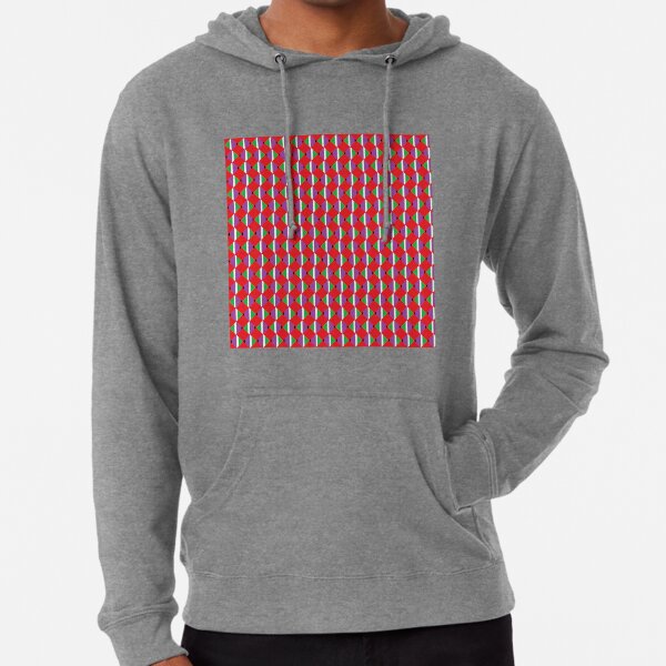 #Pattern, #design, #abstract, #textile, tile, square, mosaic, decoration, illusion, shape Lightweight Hoodie