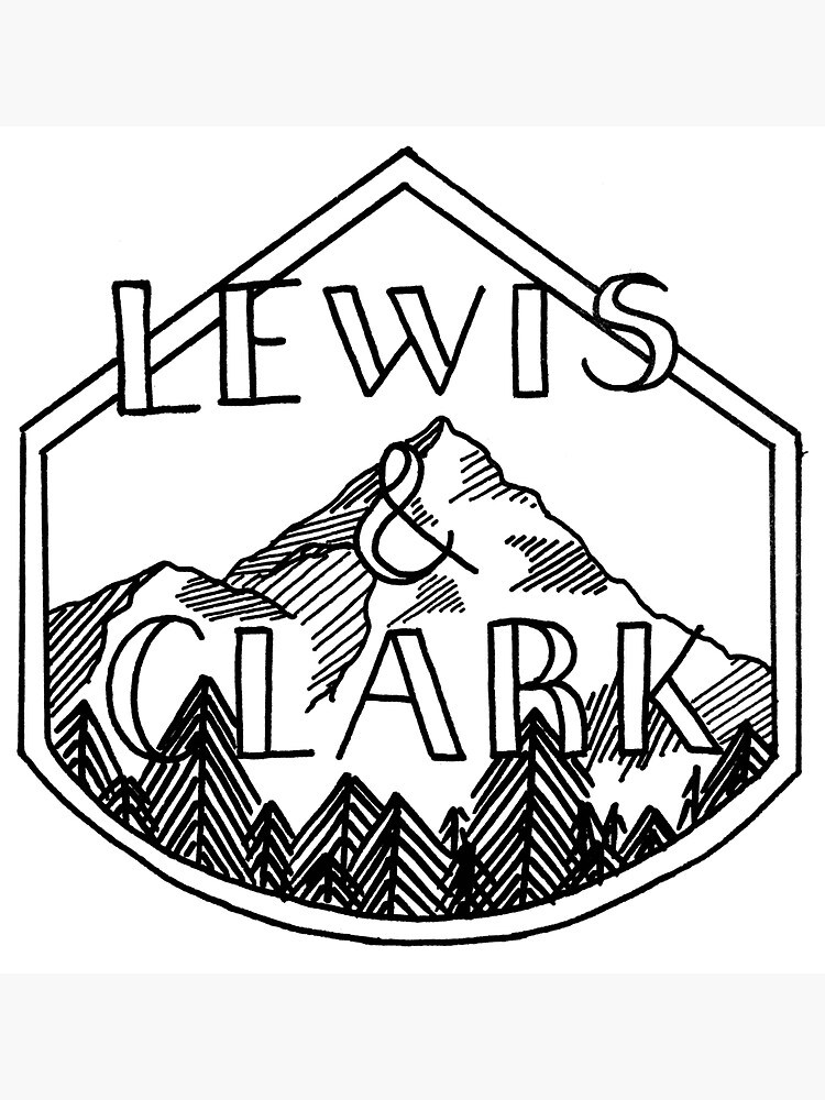 "Lewis And Clark B&W" Sticker For Sale By Sofithethird | Redbubble