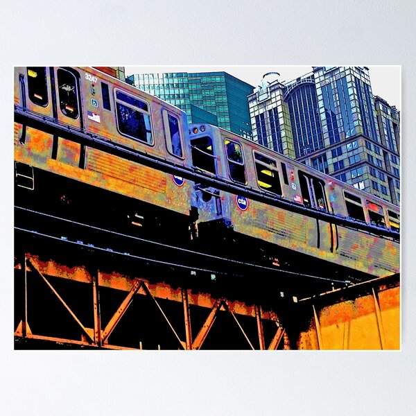 Item preview, Chicago l, Chicago el - series: 1 Beautiful Chicago photography - 'L' - Chicago tranist designed and sold by thecheekypixel.