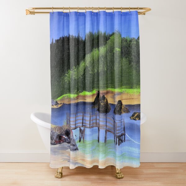 Taft Bay Lincoln City Shower Curtain