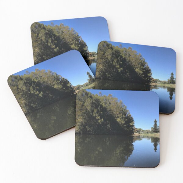 Item preview, Scenic view of lake against clear blue sky designed and sold by Screamingsun.