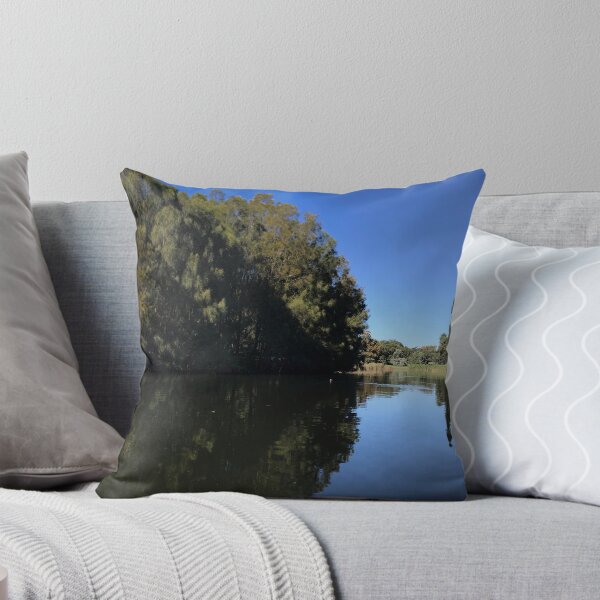 Item preview, Scenic view of lake against clear blue sky designed and sold by Screamingsun.