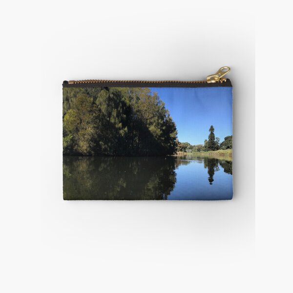 Item preview, Scenic view of lake against clear blue sky designed and sold by Screamingsun.