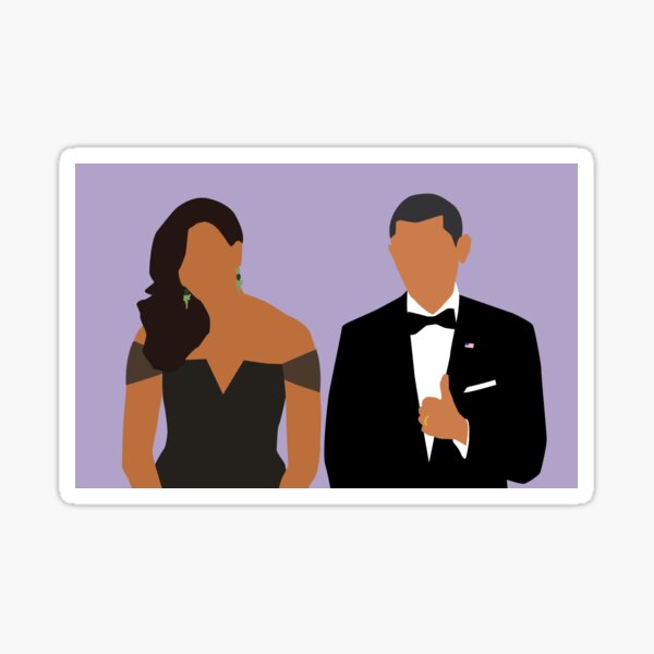 Barack and Michelle Sticker