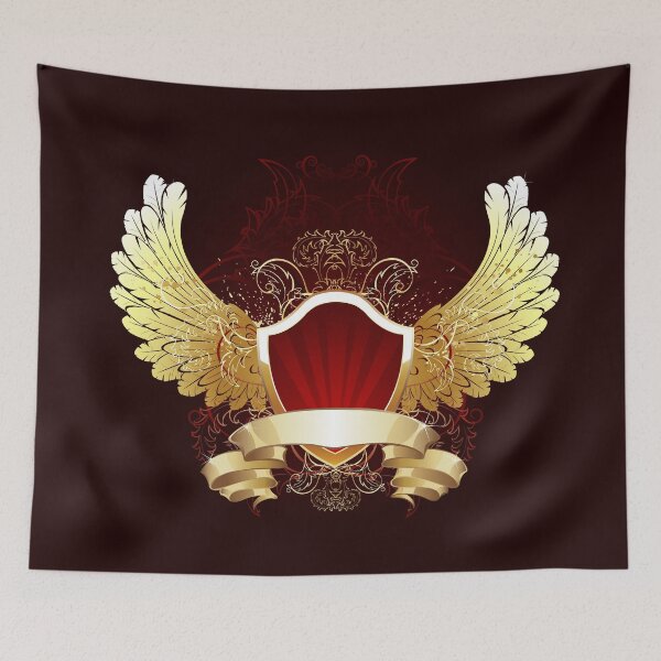 Item preview, Red Shield with Golden Wings designed and sold by Blackmoon9.