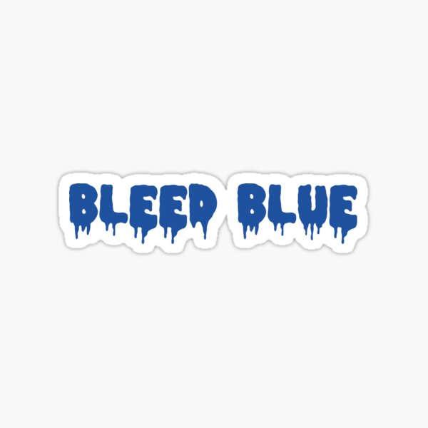 Bleed Blue Dark Sticker