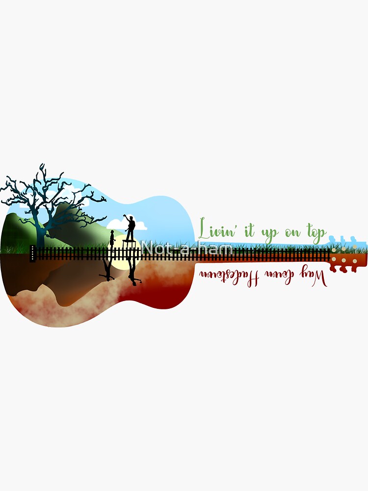 Hadestown guitar silhouette by Not-a-ham