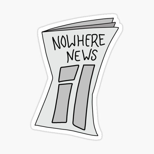 Nowhere news - Courage the Cowardly Dog Sticker