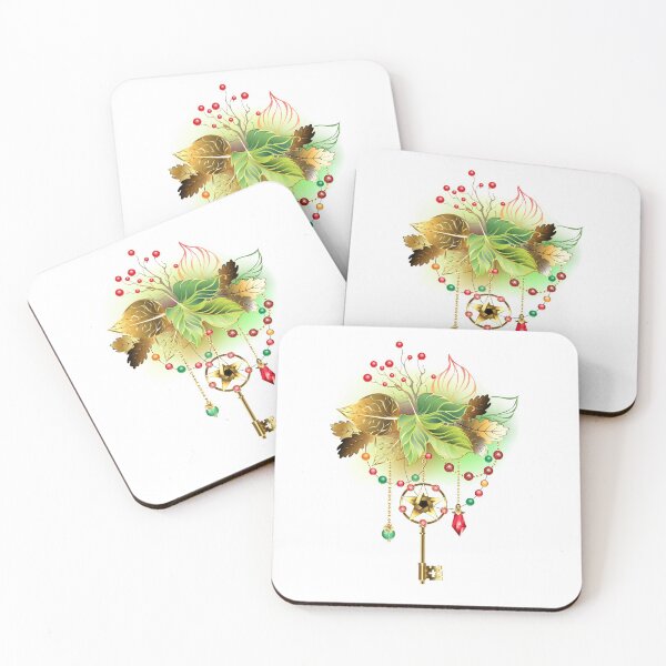 Item preview, Mysterious Key with Autumn Leaves designed and sold by Blackmoon9.