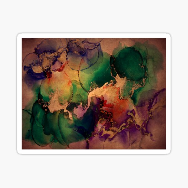 Item preview, Marbled Texture in Purple, Green and Gold designed and sold by blueskiesforme.
