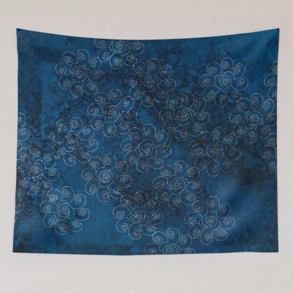 Item preview, Silver Blue Spirals designed and sold by Logan McCarthy.