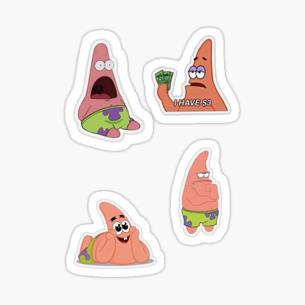 Package of Patrick stickers  Sticker