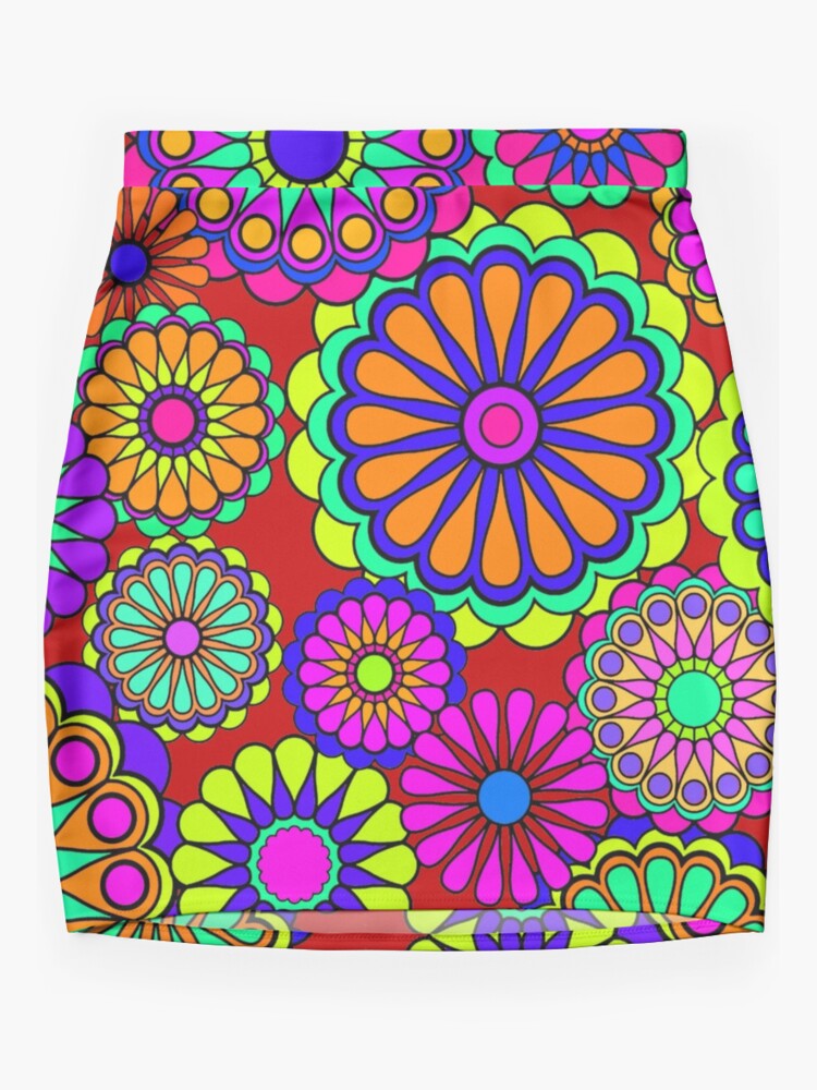 Hippy flower skirt sale