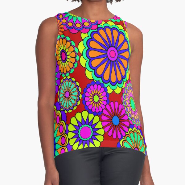 Item preview, Flower Power Retro Style Hippy Flowers designed and sold by Alondra.